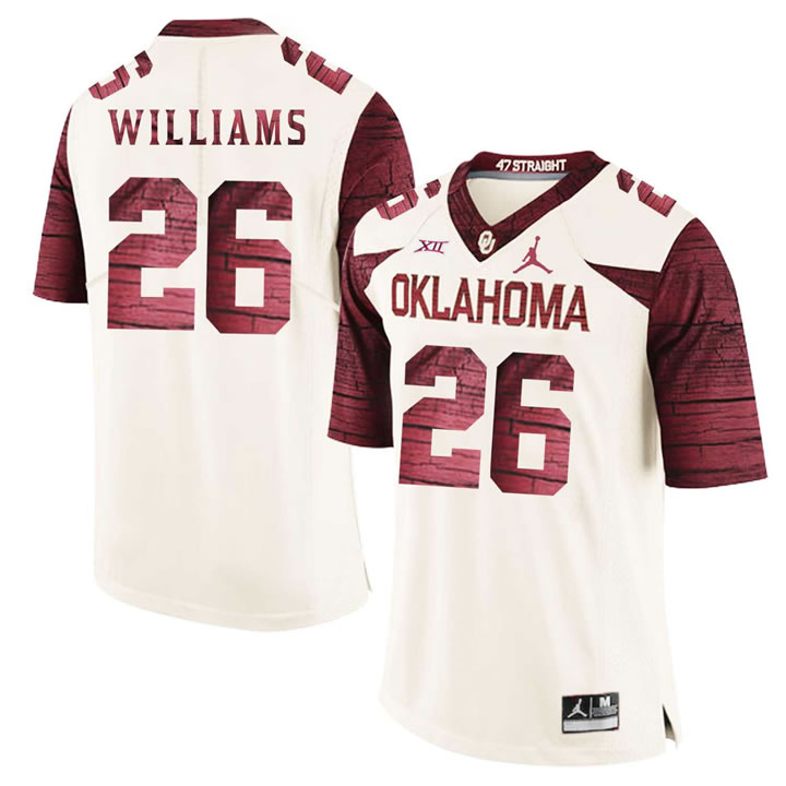 Oklahoma Sooners 26 Damien Williams White 47 Game Winning Streak College Football Jersey Dzhi,We sell and wholesale Oklahoma Sooners 26 Damien Williams White 47 Game Winning Streak College Football Jersey Dzhi on line form chian!